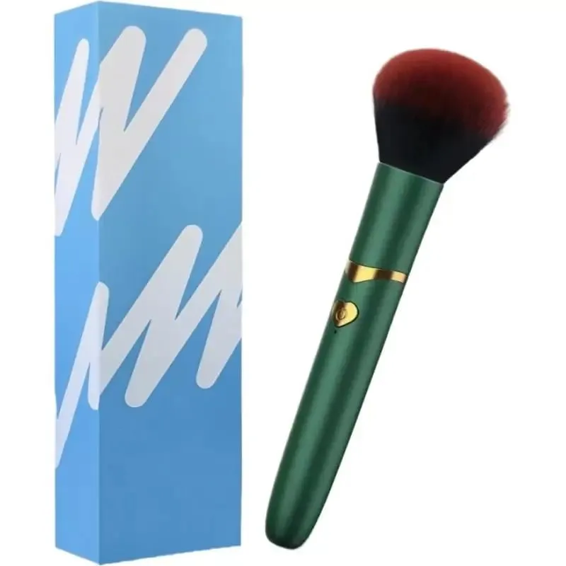 10 växlar vibrationssminkborste Elektrisk sminkborste USB uppladdningsbar kosmetisk borste för flytande pulver Blusher Concealer — image 9