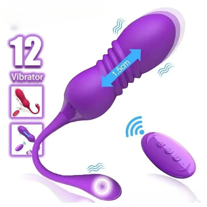2026 Retractable Vibration Vibrating Egg Wireless Remote Control Female Adult Sex Toys Female Masturbator Products