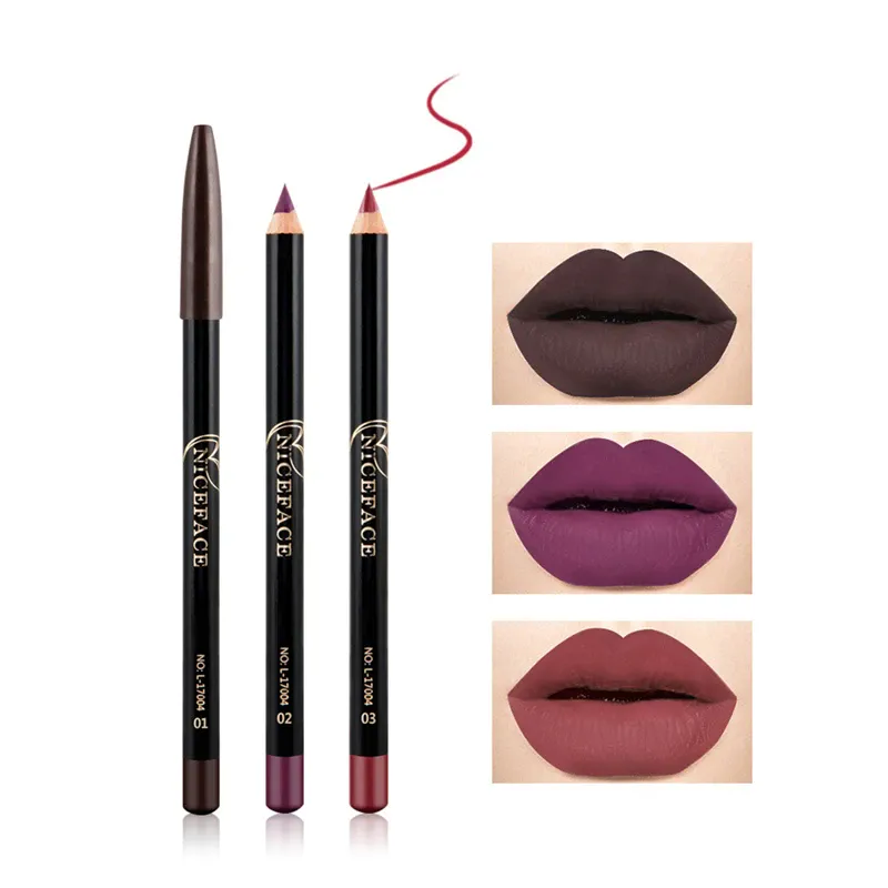 12 Colors Brand Lip Pencils Matte Lipliner Pencil Waterproof Makeup Lips 2020 Matte Lipstick Lip Liner Pen Smooth Nude Cosmetics — image 3