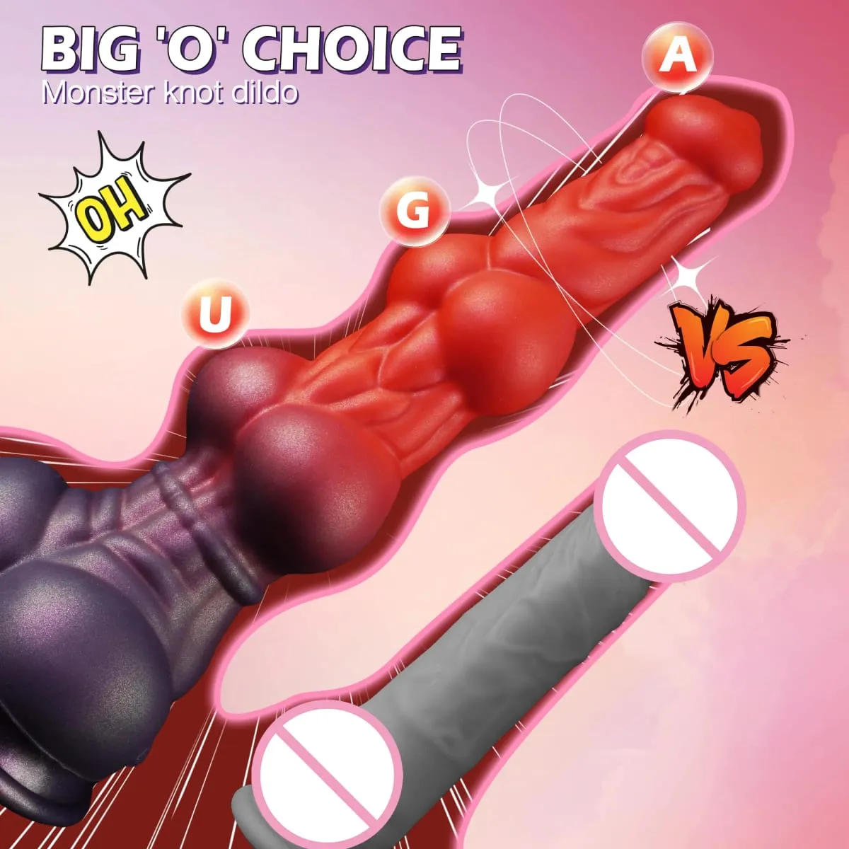 Enorme silicone vibradores grande nó realista anal plug cão pênis ventosa adulto brinquedos sexuais pau massagem de próstata vibrador para mulheres — image 2