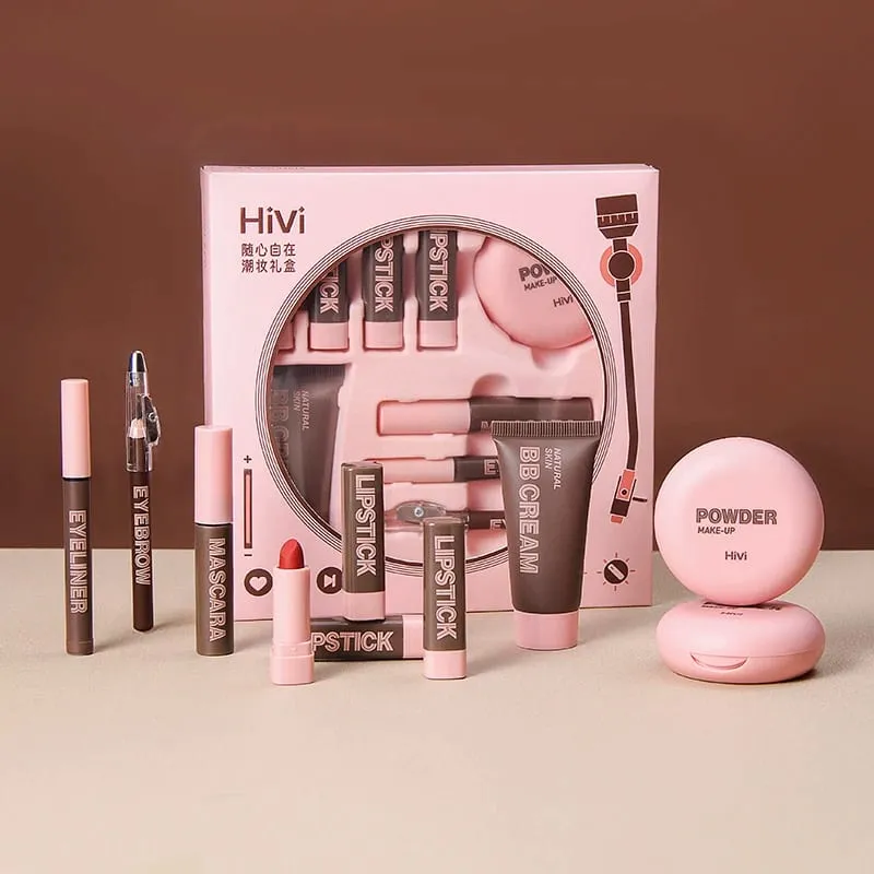 Kit Solekan 9 Keping Bergaya - Set Solekan Muka Penuh Semua-Dalam-Satu untuk Penampilan & Pemberian Hadiah Harian — image 3