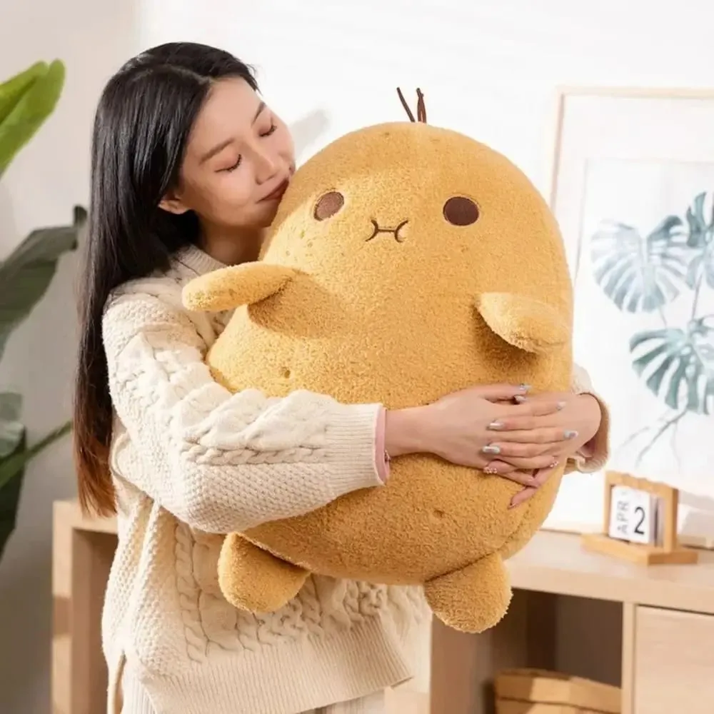 PP Cotton Small Potato Plush Doll Fluffy Soft Funny Food Plush Doll Cartoon Plush Stuffed Plant Spud Throw Pillow