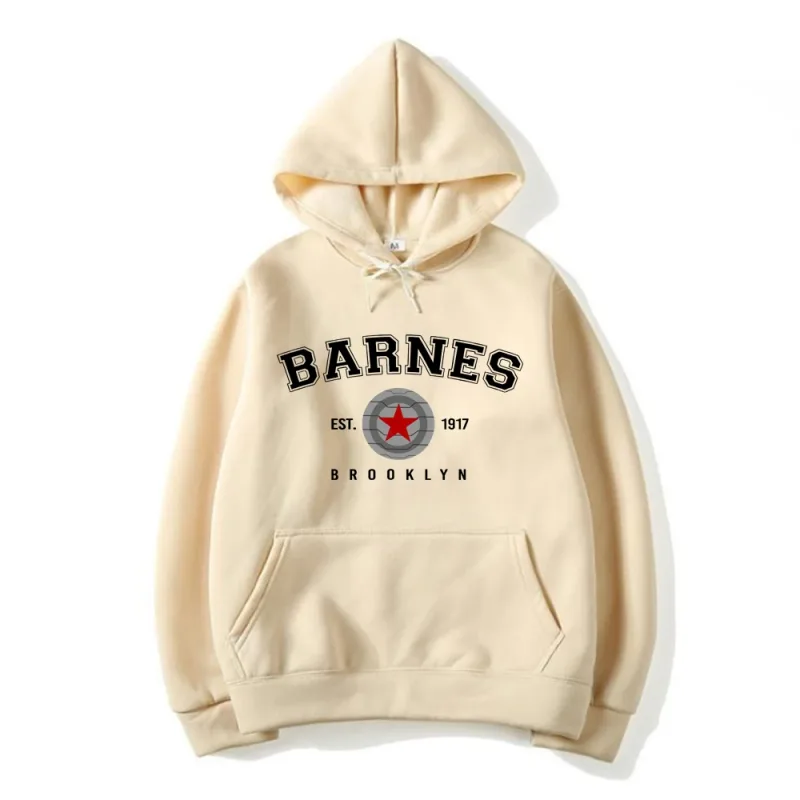 Vintage Barnes 1917 Hoodie Bucky Barnes Winter Soldier Hoodies Women Hooded Sweatshirt Tv Show Inspired Pullovers Superhero Tops — image 4
