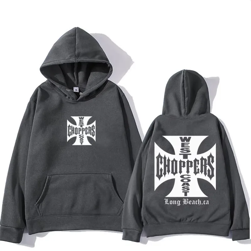 Paul Walker West Coast Choppers Hoodie Erkek Kadın büyük boy Moda Üst hip hop Giysileri Polar Uzun Kollu vintage Kazak