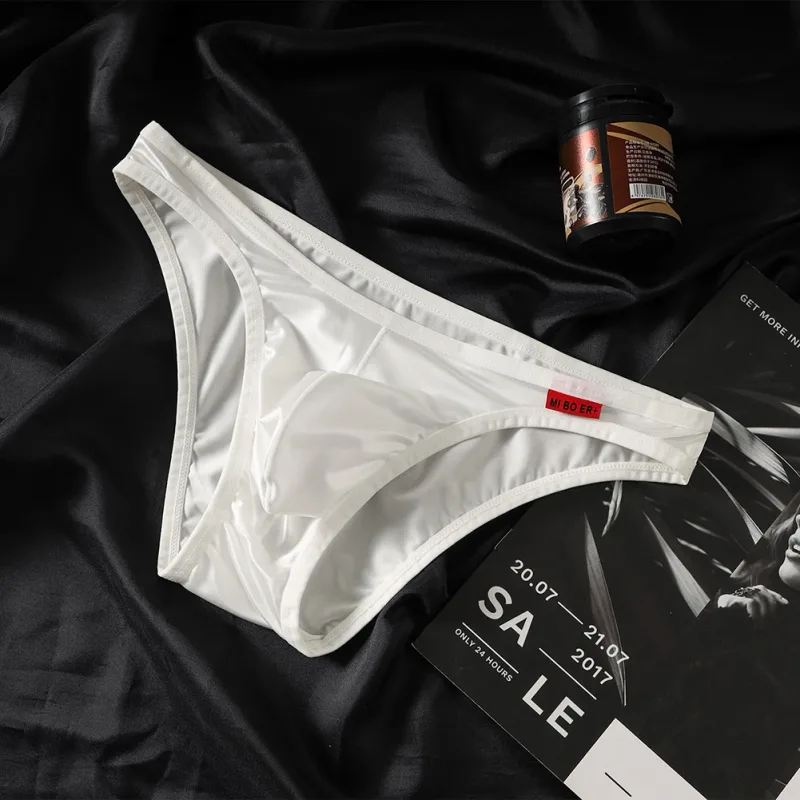Lelaki Satin-seperti Bikini Ais Sutera Regangan Kantung Ringkas Pakaian Dalam Wanita Seluar Dalam Bernafas Seluar Dalam Lancar Seluar Dalam Tali Jepun
