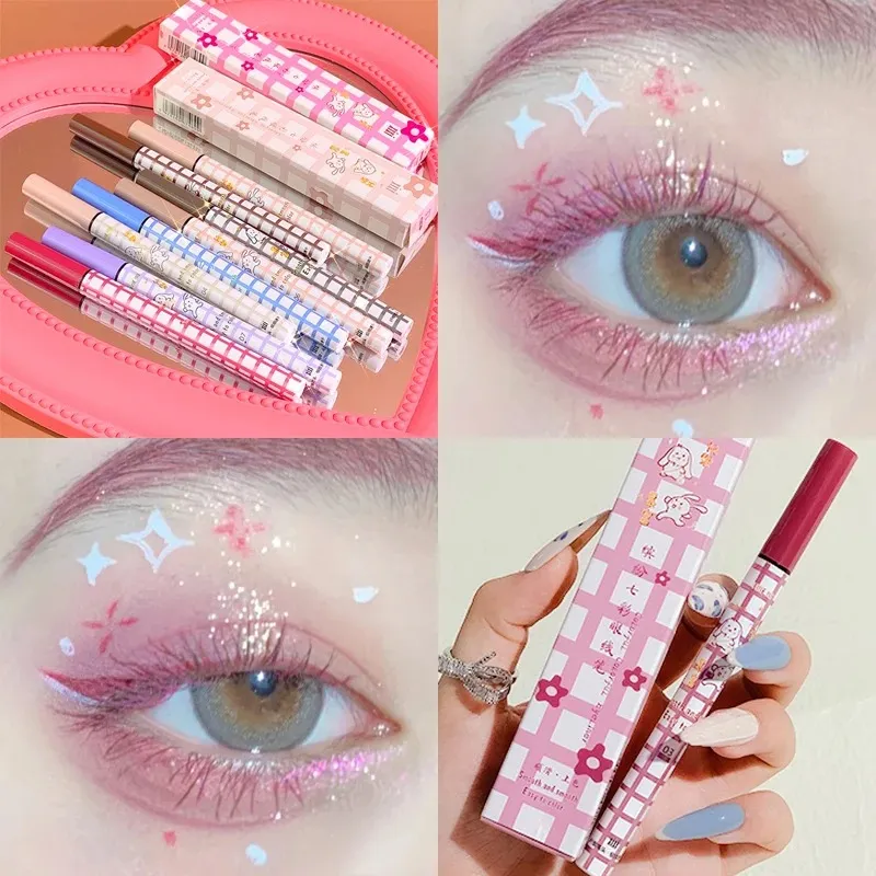 Crayon Eyeliner liquide coloré mat, imperméable, ne fleurit pas, stylo Eye-Liner liquide longue durée, maquillage pour les yeux, cosmétiques — image 3