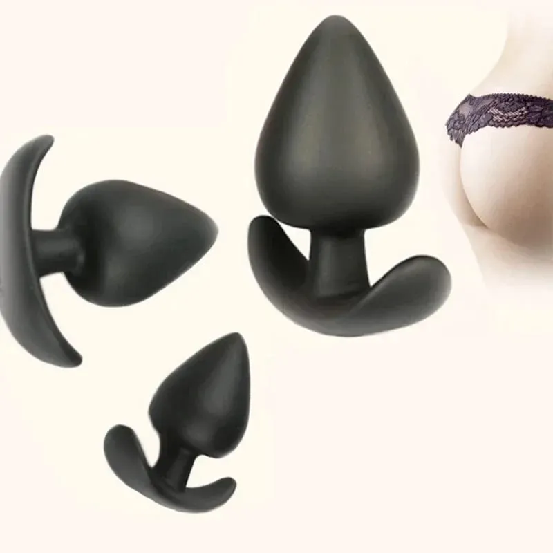 Cheap 4 Size Silicone Big Butt Plug Anal Sex Toys for Adults Men Woman Underwear Buttplug Dildo Masturbador Anus Dilatador — image 3
