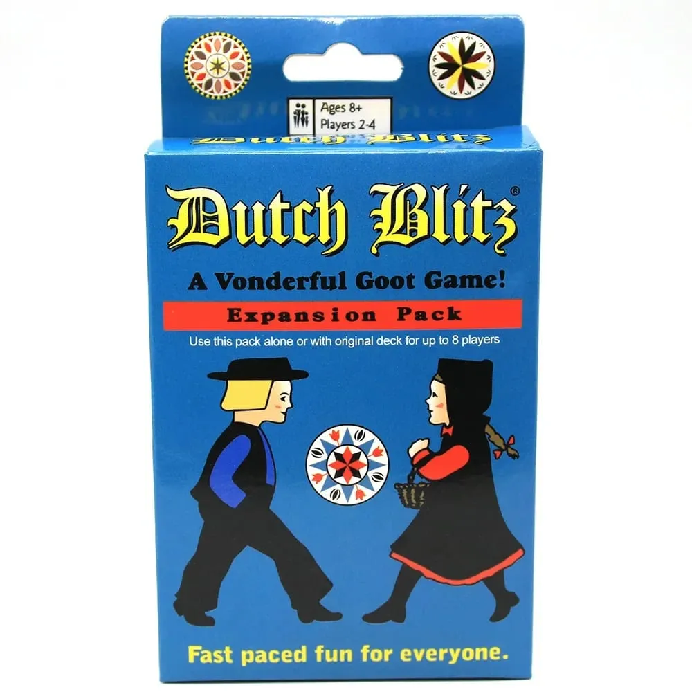 Dutch Blitz Originální rychlá karetní hra obsahuje 160 karet, které se rychle a snadno naučíte Skvělá rodinná hra pro každého pro 2