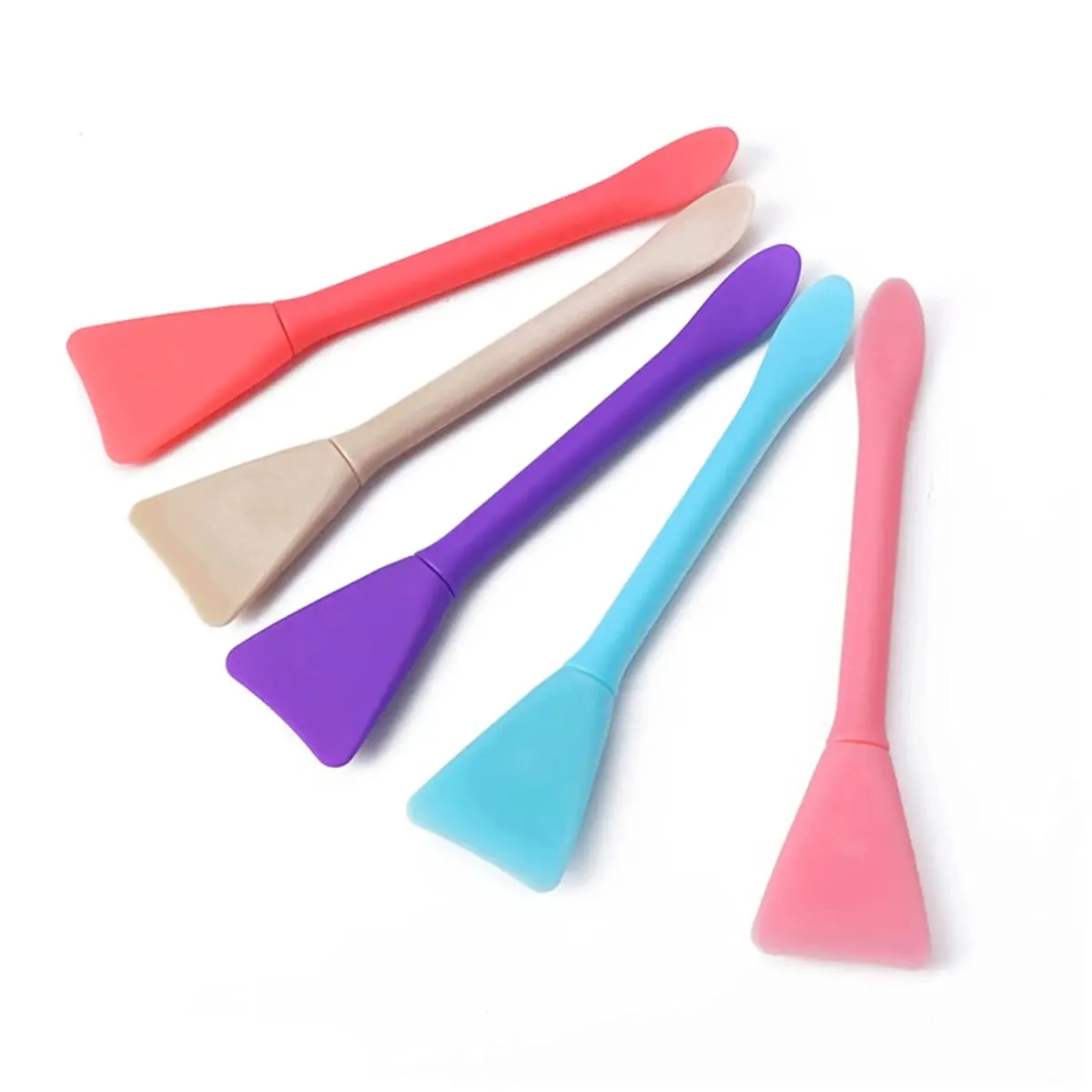 5 τμχ Βούρτσες μάσκας προσώπου σιλικόνης Spatula Applicator Skincare Spatula Lotion Κρέμα προσώπου Applicator Spa Εργαλεία μακιγιάζ — image 6