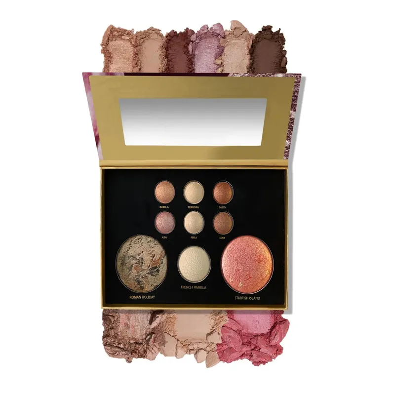 Kit Permulaan Tuscan Dreams Holiday Baked (4PC)-- Asasi Palet Mekap Muka Penuh dengan Berus Edisi Terhad — image 9