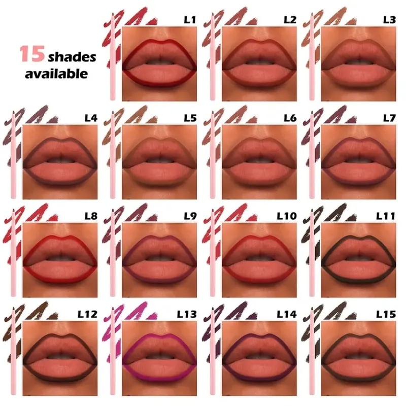 4 ชิ้น/ชุดมังสวิรัติแต่งหน้า Lip GLOSS Matte ลิปสติก Lip Liner Lip Mask ชุดฉลากส่วนตัวโลโก้ที่กำหนดเองขายส่ง