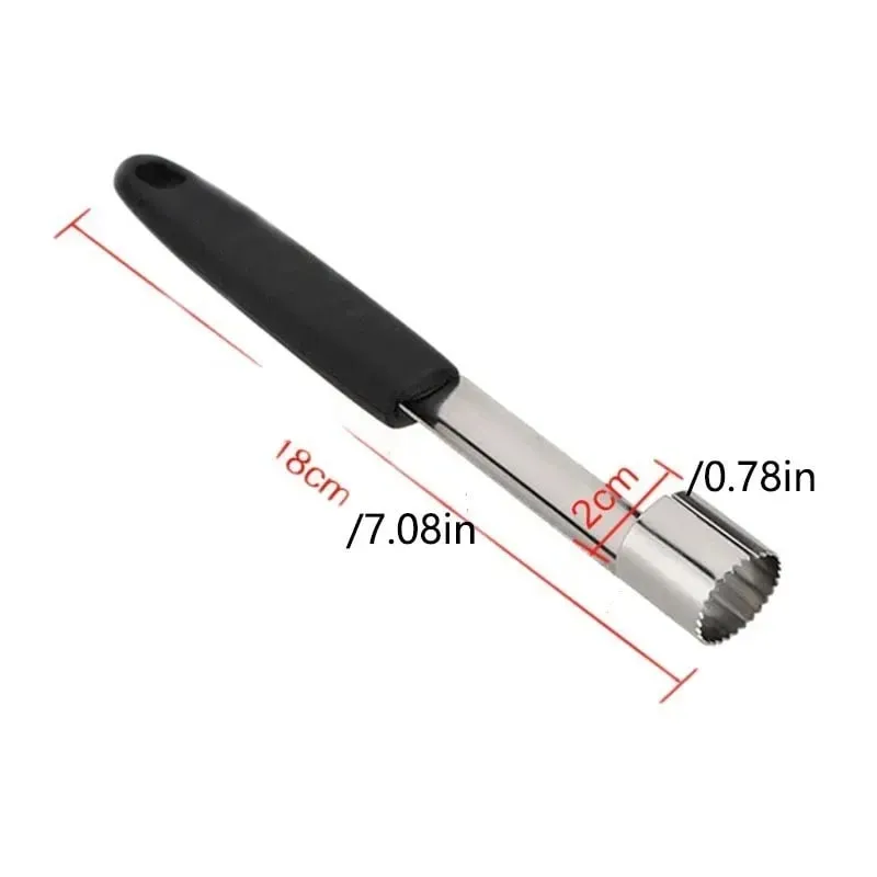1PC Stainless Steel Fruit Core Extractor Kitchen Gadget Apple Pear Fruit Core Extractor Household Kitchen Plastic Handle — image 3
