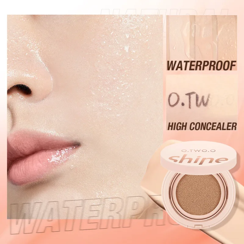 O.TWO.O-Juego de maquillaje facial, Primer cojín de aire, crema BB Invisible, control de aceite, enfoque suave de poros, Cosméticos de piel brillante de larga duración, 2 uds.