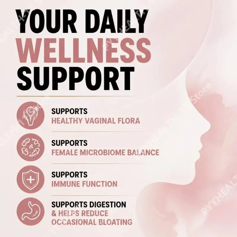 Vaginální Flora Gummies s Lactobacillus Acidophilus a vitamínem C Podpora pro rovnováhu ženského mikrobiomu 60 Gummies — image 3