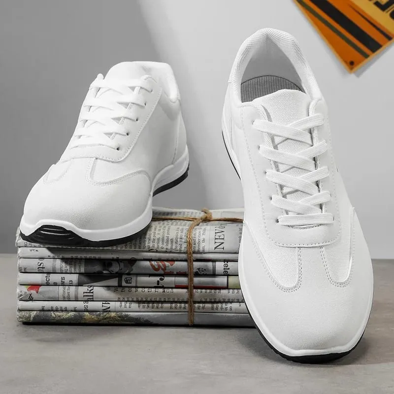 Chaussures pour hommes Printemps et automne Chaussures à la mode Nouveaux modèles transfrontaliers Blanc Noir Rouge Chaussures de sport à semelles souples respirantes Chaussures basses polyvalentes pour hommes — image 9