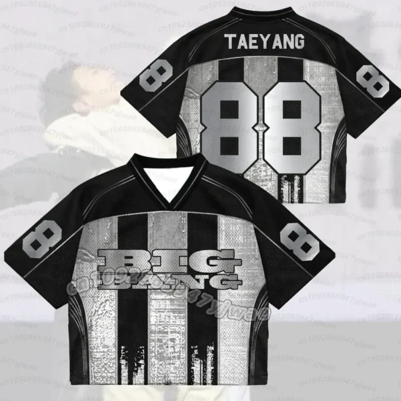 26 男性女性 Bigbang 2026 ワールドツアー混合メッシュジャージストリートコンサートファンジャージ Tシャツ半袖 Tシャツ男性パーカー — image 5