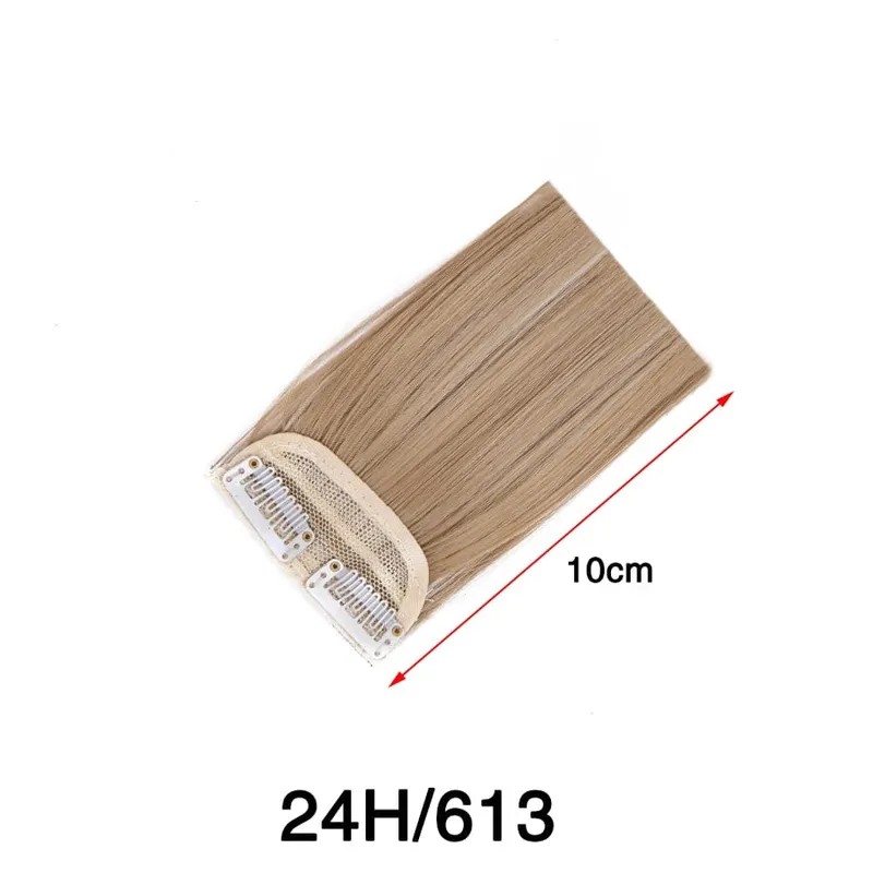 Synthetic 10"20"30Cm Clip In Extension Straight Hair Pad Hairpieces Thinning Hair Invisible Seamless Hair Pads Increase Hair