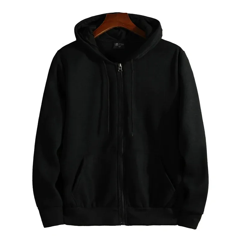 Zipper hoodie new men's autumn and winter long-sleeved hoodie fashionable and casual men's wear sportswear loose clothing