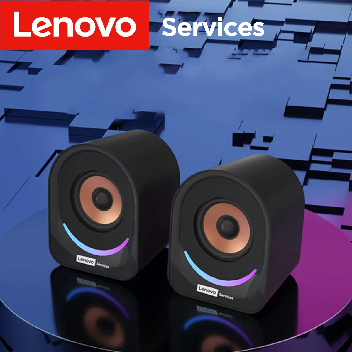 Επιτραπέζια ηχεία Lenovo Φορητά μικρά ηχεία Ηχεία υπολογιστή Επιτραπέζιος φορητός υπολογιστής Οικιακά ενσύρματα μίνι ηχεία Μικρή επιτραπέζια ηχεία πολυμέσων φορητών υπολογιστών — image 2