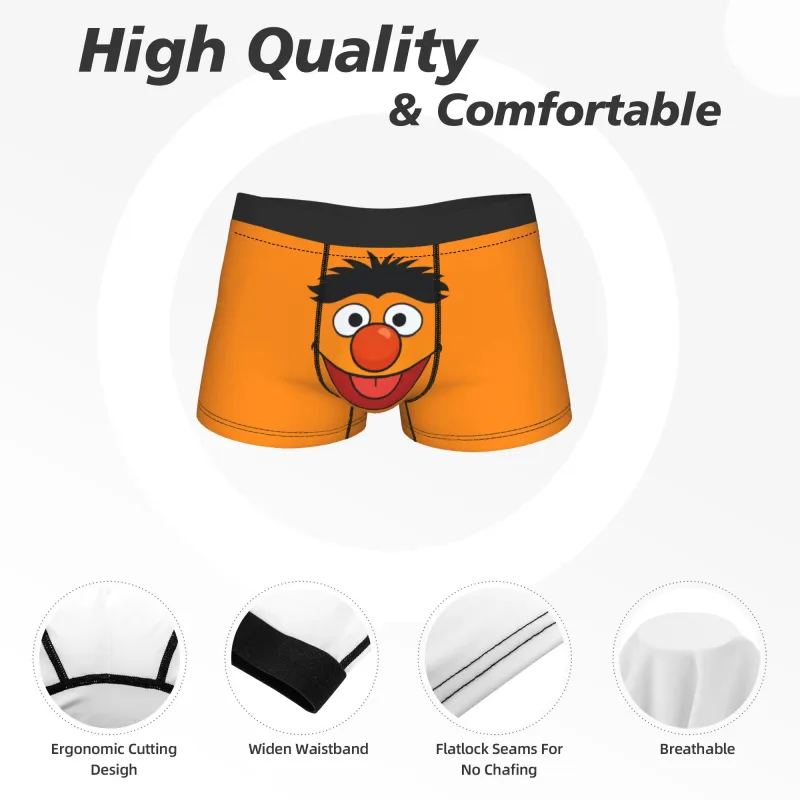 S-Sesams Straten Tango Elmo & Grover Ondergoed Mannen Shorts Slips Grappige Boxershorts Kwaliteit Douane Oversize Slipje — image 5
