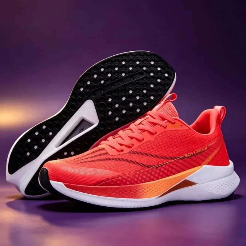 Carbon Plate Running Shoes Men Casual Marathon Athletic Sports Outdoor Travel Breathable Lightweight Comfortable Women Sneakers — image 2