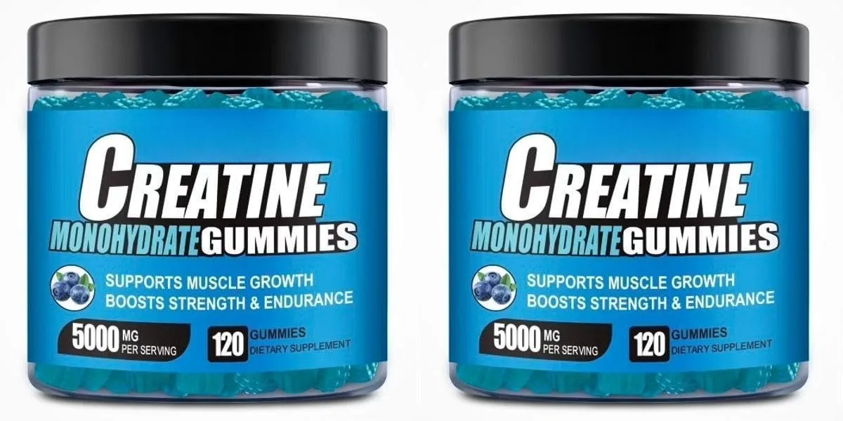 Gummy s kreatinem monohydrátem a vitamínem B12 Síla pro růst svalů Předtréninkový doplněk pro fitness zdraví 120ks — image 8
