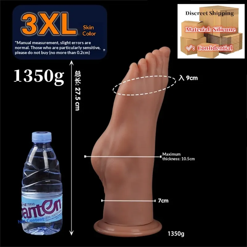 Enorme Voeten Stijl Anale Plug Grote Siliconen Kont ButtPlug Diepe Masturbator Dildo Dilatator Stimulator Anale Dildo Adult Sex Toy Voor vrouwen