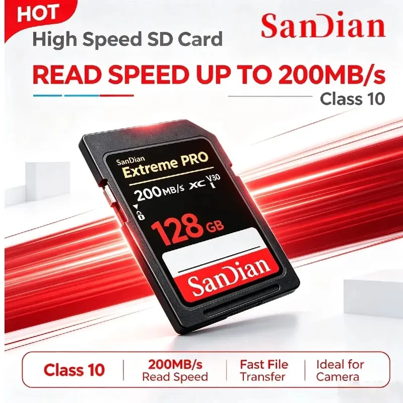2026 New Original SD Memory Card 128gb 256GB U3 High Speed Micro TF SD Card Flash Card 4K Video For Digital Camera Phone — image 1
