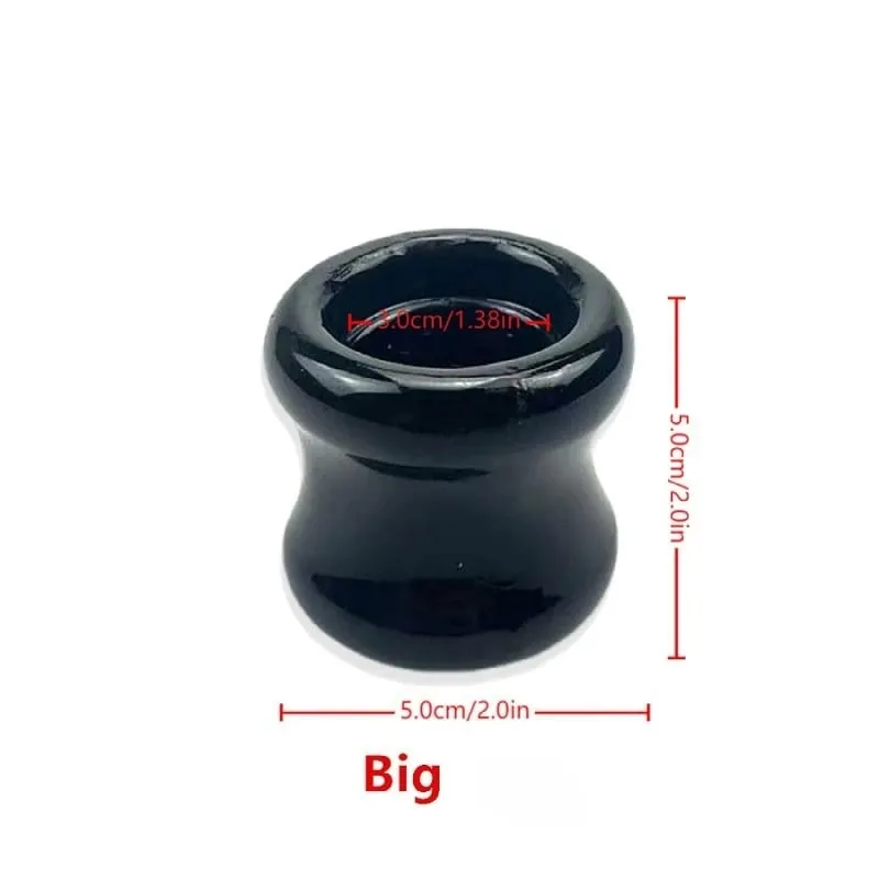 Stretcher Penis Rings Enlarger Erection Silicone Sleeves For Penis Enlargement Extender Testis Restraints Penis Rings Sex Toys — image 9
