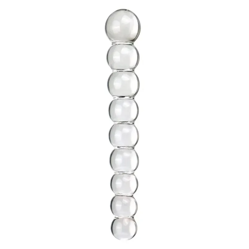 Sumbat Anal Kaca Enam Gaya Manik-manik Menarik Penggunaan Ganda Dildo Kecil Sumbat Bokong Masturbasi Pelebaran Posterior Mainan Seks Dewasa