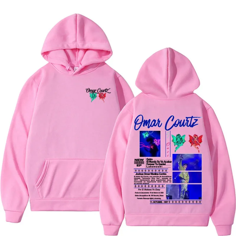 Omar Courtz Por Si Manana No Estoy Tour Merch Hoodies Men Women Fashion Aesthetics Hip Hop Sweatshirts Casual Cozy Fleece Hoodie — image 11