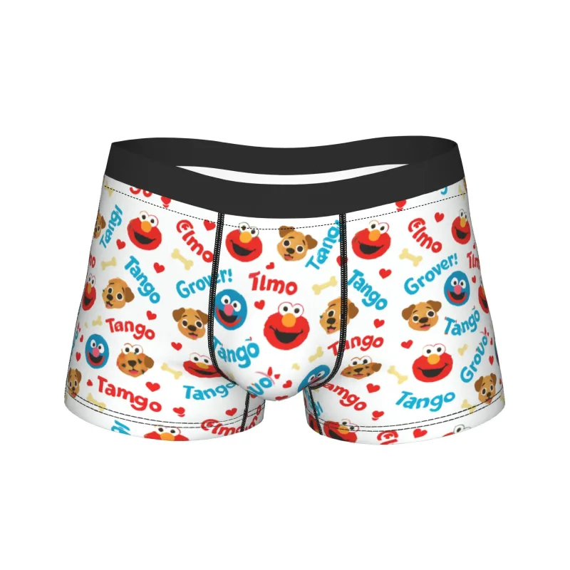 S-Sesams Straten Tango Elmo & Grover Ondergoed Mannen Shorts Slips Grappige Boxershorts Kwaliteit Douane Oversize Slipje — image 23
