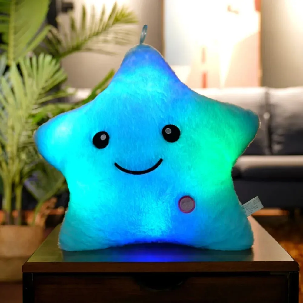LED Electronic Star ตุ๊กตาของเล่นเด็กอ่อนของเล่นเด็ก LED Star ตุ๊กตาของเล่นตกแต่งบ้าน Star Soft Star หมอน