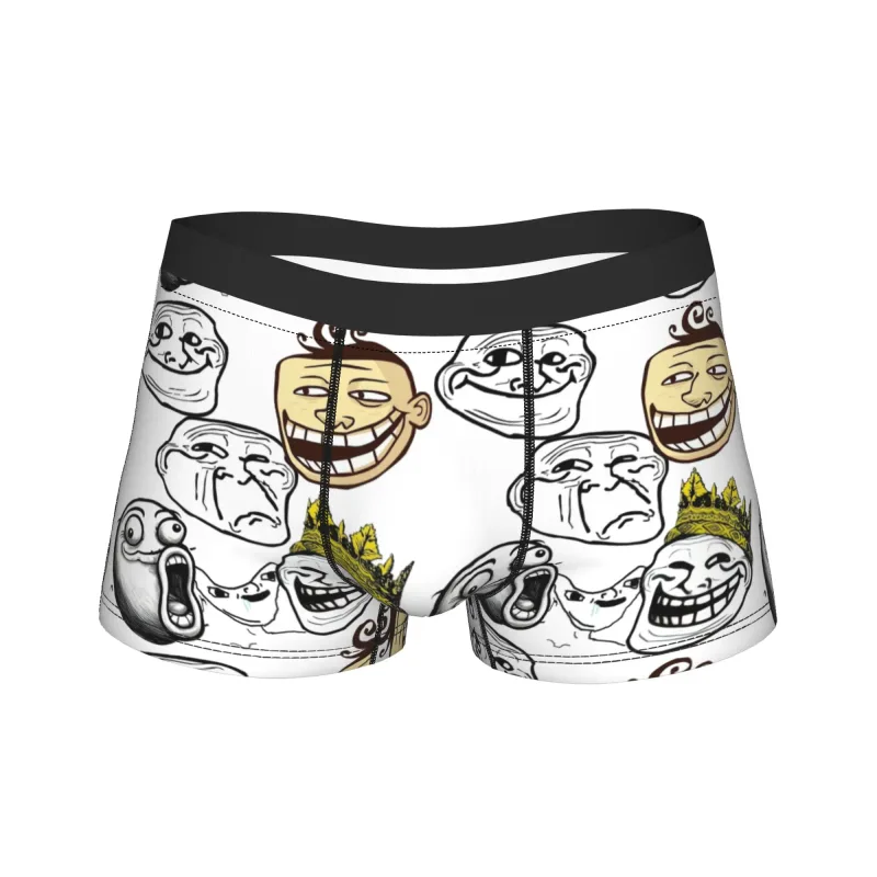 Rage Comic Trollfac Trunk Funny Anime Pouch Ondergoed Hot Koop Patroon Boxer Korte Comfortabele Heren Onderbroek Plus Size