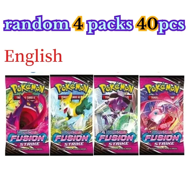 zábava 40 kusů Pokemon Card Pack 4 sady Sun Moon Violet 151 Angličtina Sběratelské karty Sběratelské hračky Halloween Dárek Fantasy Sci-Fi — image 18