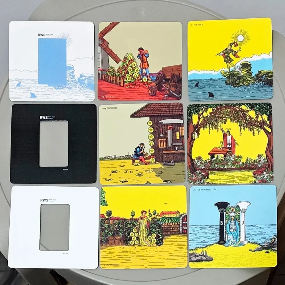 Tarot Gran Angular RWS - Edición Compacta Cartas de 78 Piezas + 2 Cartas con Marco Especial Doble Relieve en Caja Rígida de Dos Piezas — image 4
