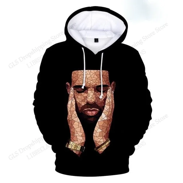 Rock Popular Singer Drake 3d Print Hoodies Men Women Fashion Hip Hop Hoodie Sweatshit Women Sweats Men Clothes Oversized Moletom — image 2