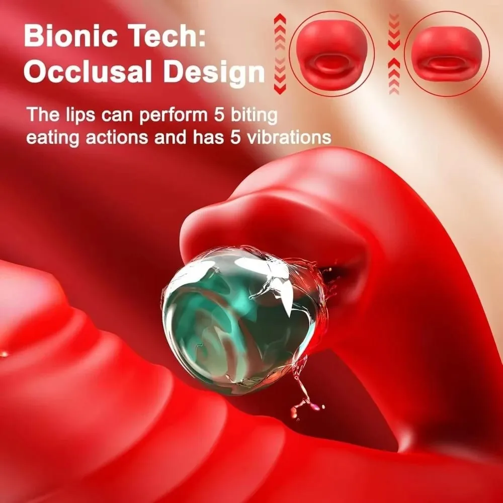 2in1 Thrusting Vibrator G Spot Vagina Licking Dildo for Women Rabbit Tongue Sex Toy Clitoral Stimulator Anal Plug Adult Supplies — image 3