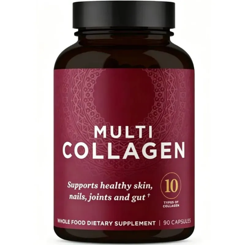 Collagen Pills Hydrolyzed Multi Collagen Supplement Supports Healthy Skin and Nails Gut Health and Joints 90 Capsules
