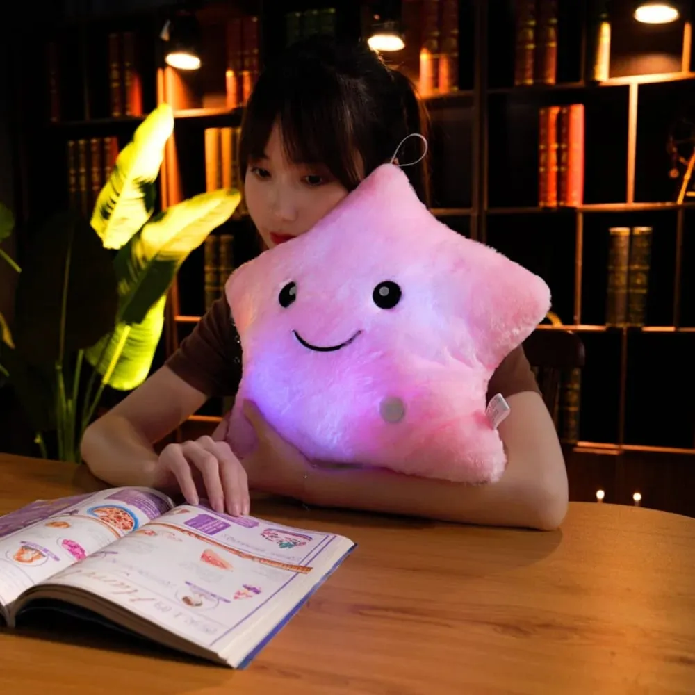 LED Electronic Star ตุ๊กตาของเล่นเด็กอ่อนของเล่นเด็ก LED Star ตุ๊กตาของเล่นตกแต่งบ้าน Star Soft Star หมอน