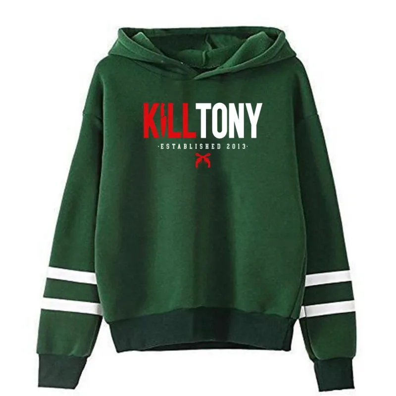 Kill Tony Merch Hoodie Unisex Zakloze Parallelle Staven Mouw Streetwear Vrouwen Mannen Sweatshirt Met Capuchon Grappige Kleding