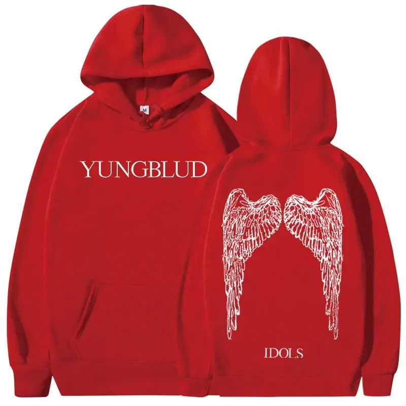 Yungblud IDOLS Wings Album Tour 2025 Hoodies Men Women Vintage Fashion Hooded Sweatshirts Hip Hop Oversized Pullovers Streetwear — image 10