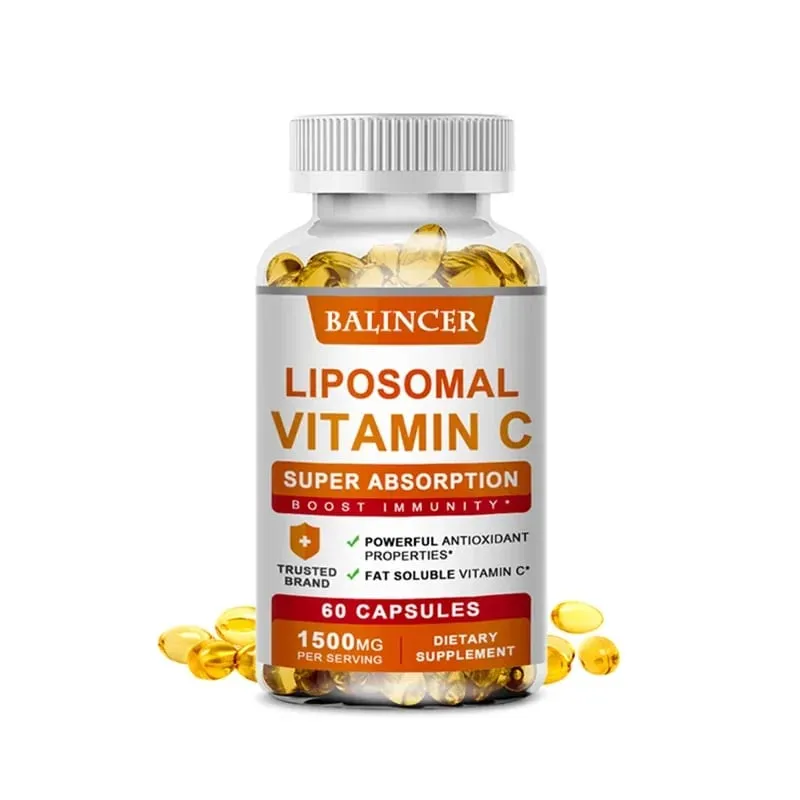 Vitamine C liposomale 1500 mg vitamine C à haute absorption système immunitaire et collagène supplément d'acide ascorbique liposoluble haute puissance — image 8