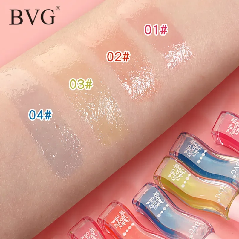 Wave Bottle Juicy Lip Oil Διάφανο γυαλιστερό Lip Plumper Ενυδατικό Lip Gloss Καθημερινό Μακιγιάζ για τα Χείλη — image 3