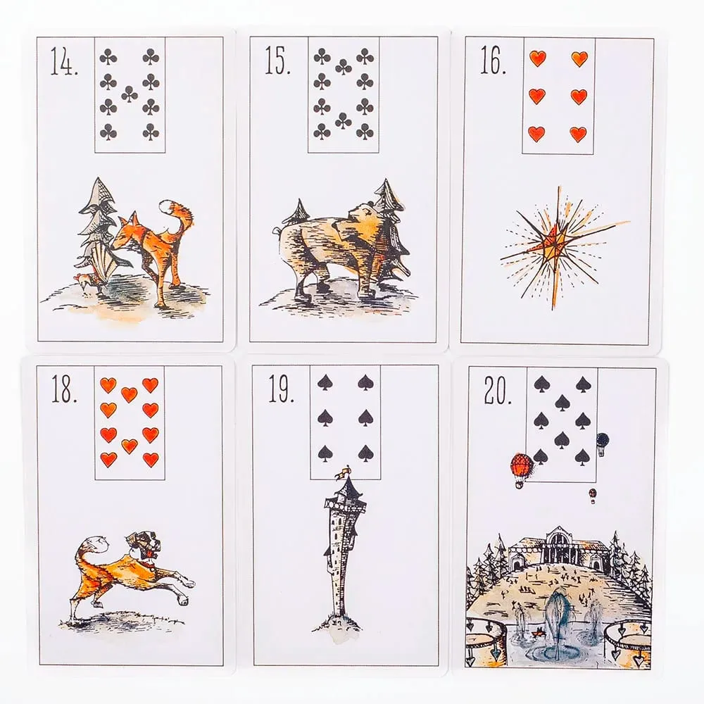 Maybe Lenormand 52 Cards Deck - Beginner-Friendly Fate Divination Tarot for Fortune Telling Party Board Game 9.7x6.3cm — image 5