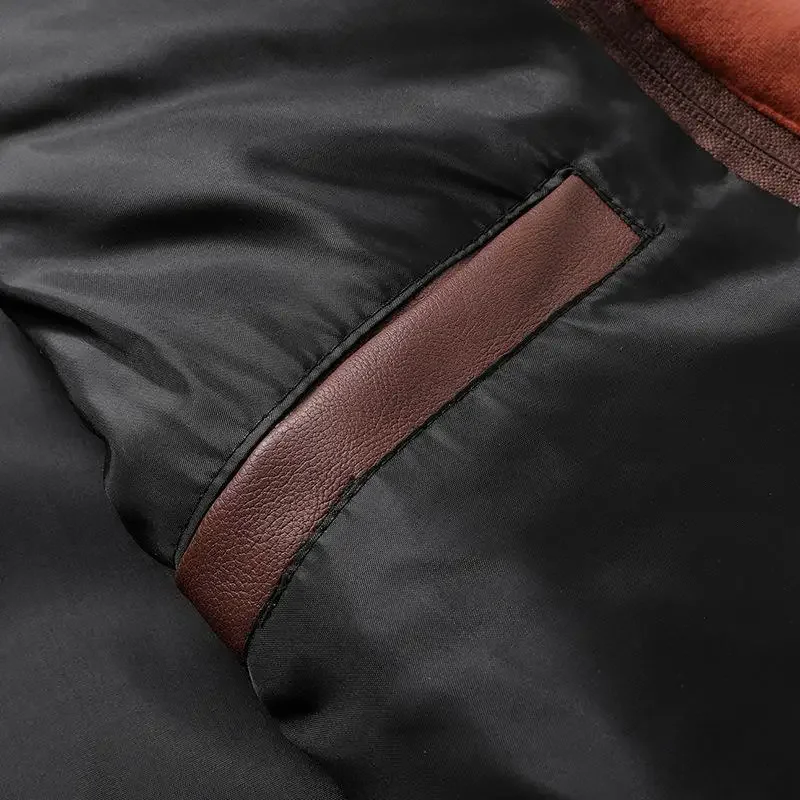 Outdoor Windproof Male Leather Jacket Men's Slim Fit Zipper Leather Jacket PU Jacket Autumn Winter Man High Quality Clothing