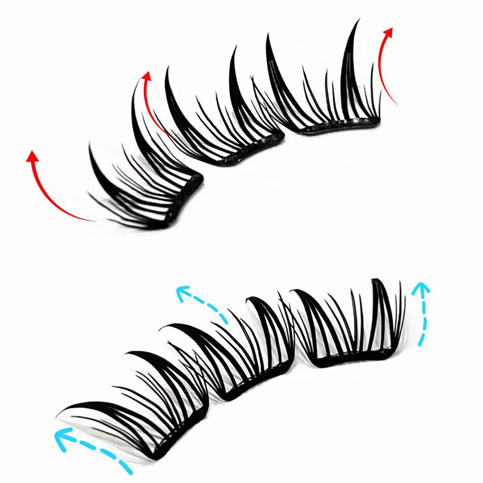 Накладные ресницы C Curl, натуральные и тонкие ресницы, самоклеящиеся ресницы в стиле манга, идеально подходят для девочек, инструменты для ночного макияжа глаз