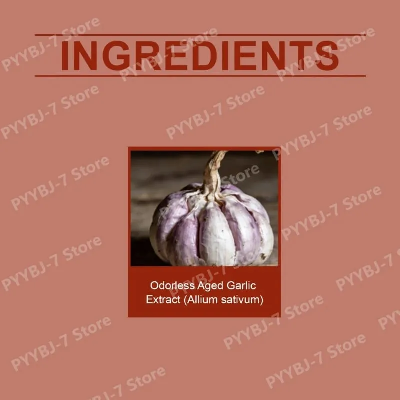 Extrato de alho envelhecido inodoro 7500 mg 60 cápsulas gelatinosas Ajo Envejecido suplemento antioxidante e suporte imunológico cápsulas gelatinosas diárias de alho — image 3
