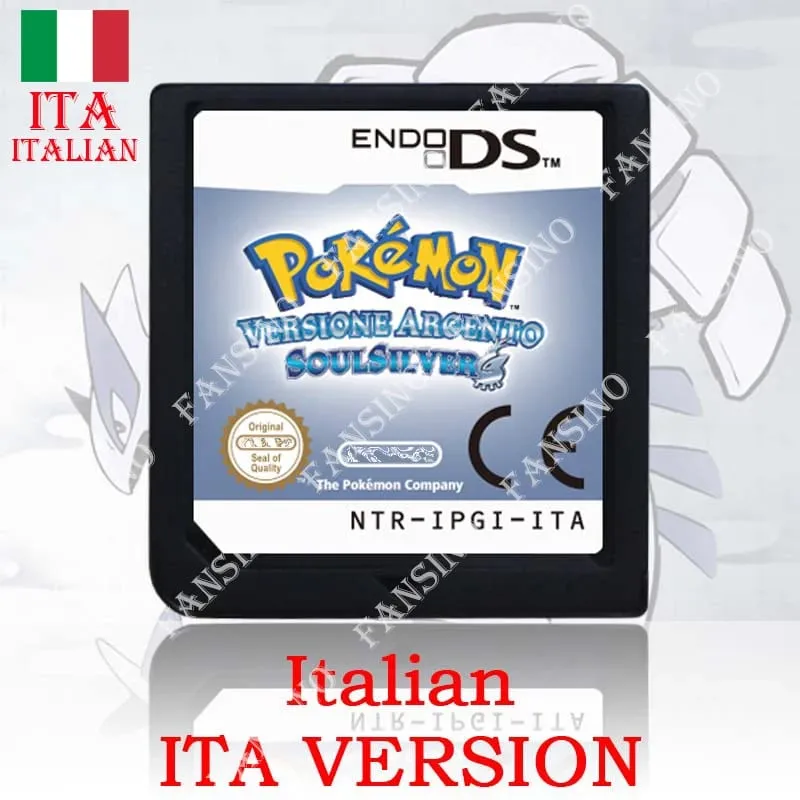 (미국 EUR AUS NOE ESP FRA ITA) 포켓몬 HeartGold SoulSilver 버전 고품질 정통 1:1 복제 DS 비디오 게임 카트리지 — image 19