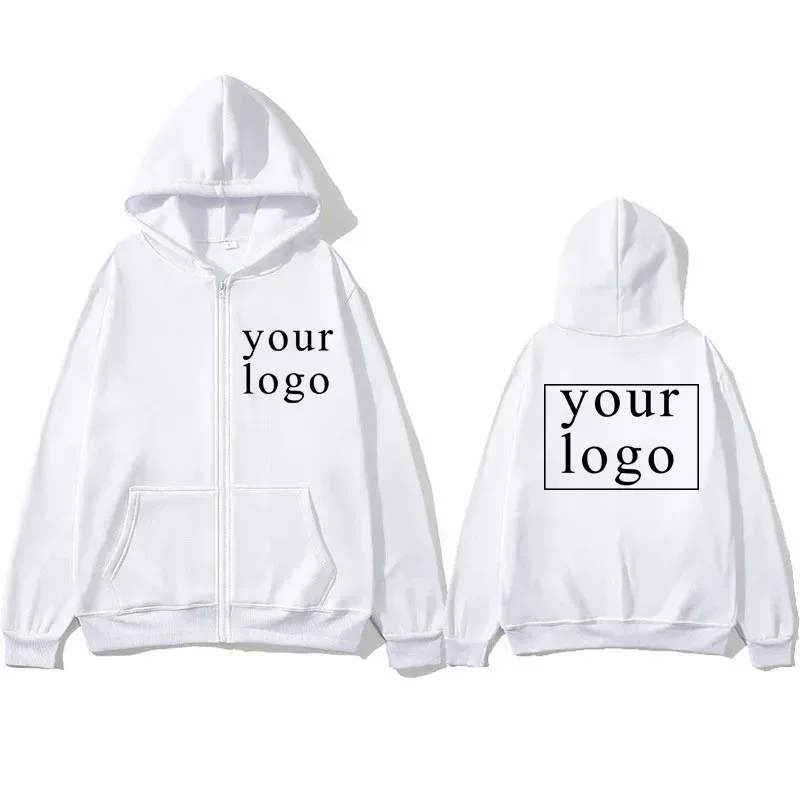 Lelaki Wanita Baharu DIY Zip kardigan hoodie 2025 Fesyen Baharu Rekaan Sendiri Logo Jenama/Gambar Tersuai Diperibadikan Di Mana-mana